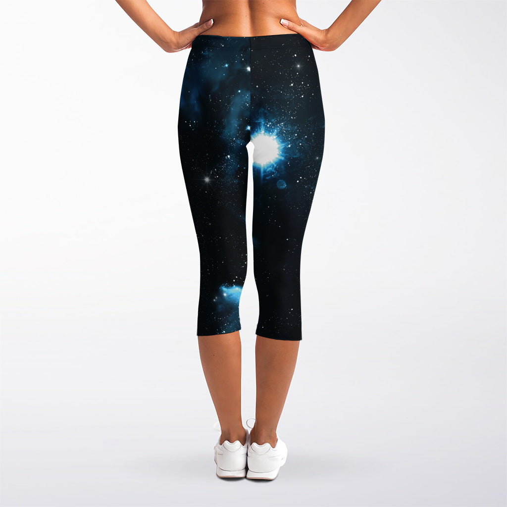 Deep Space Print Women's Capri Leggings
