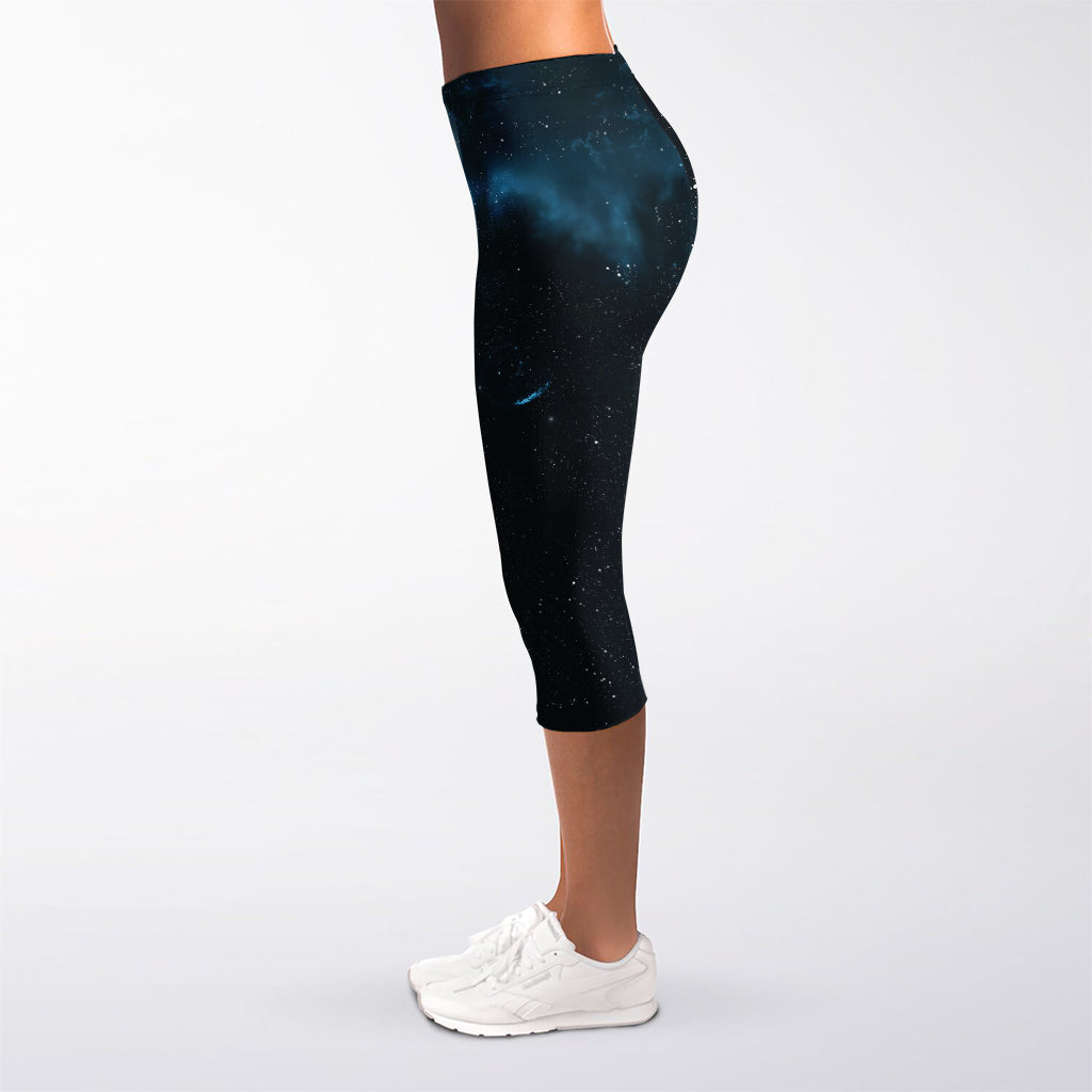 Deep Space Print Women's Capri Leggings