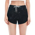 Deep Space Print Women's Split Running Shorts