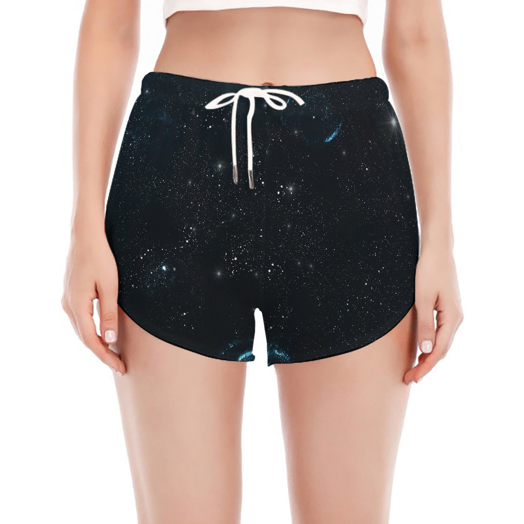 Deep Space Print Women's Split Running Shorts