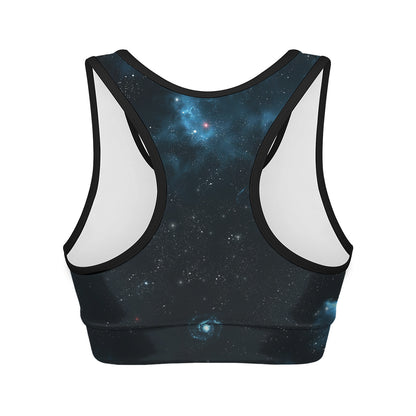 Deep Space Print Women's Sports Bra