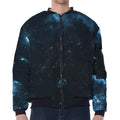 Deep Space Print Zip Sleeve Bomber Jacket