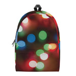 Defocused Christmas Lights Print Backpack
