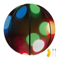 Defocused Christmas Lights Print Basketball