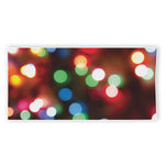 Defocused Christmas Lights Print Beach Towel