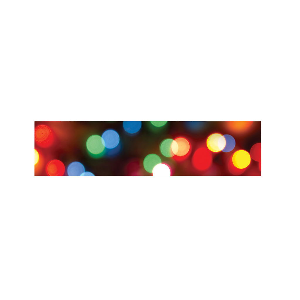 Defocused Christmas Lights Print Bed Runner