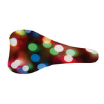 Defocused Christmas Lights Print Bicycle Seat Cover