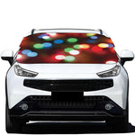 Defocused Christmas Lights Print Car Windshield Snow Cover