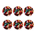 Defocused Christmas Lights Print Coaster Set