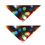 Defocused Christmas Lights Print Dog Bandana