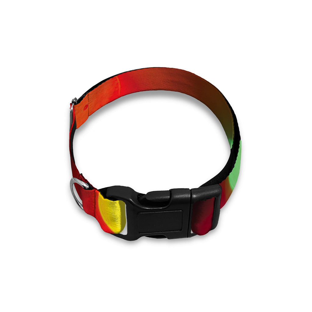 Defocused Christmas Lights Print Dog Collar