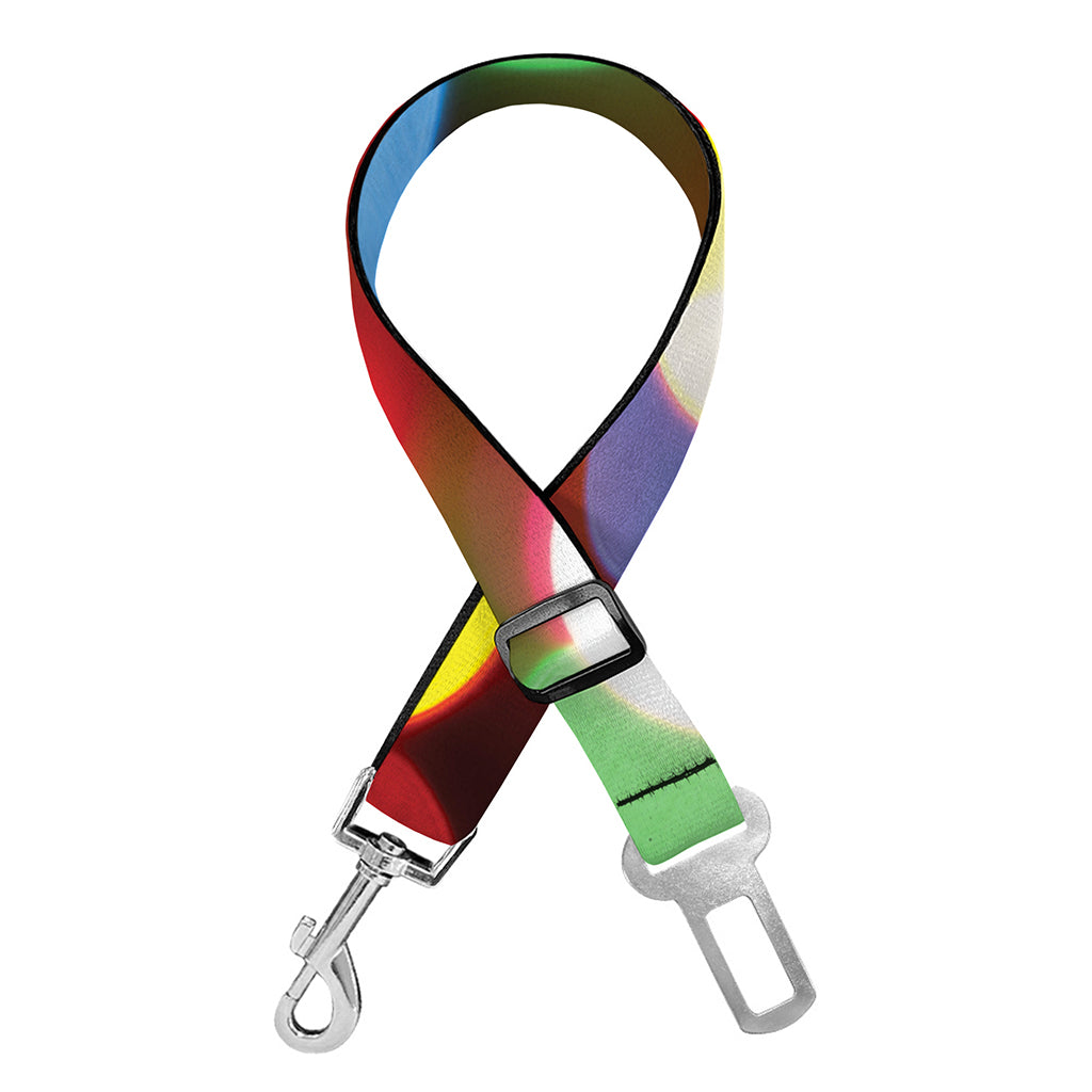 Defocused Christmas Lights Print Dog Seat Belt