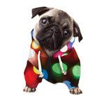 Defocused Christmas Lights Print Dog Zip Up Hoodie