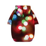 Defocused Christmas Lights Print Dog Zip Up Hoodie