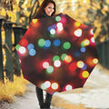 Defocused Christmas Lights Print Foldable Umbrella