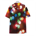Defocused Christmas Lights Print Hawaiian Shirt