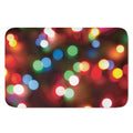 Defocused Christmas Lights Print Indoor Door Mat