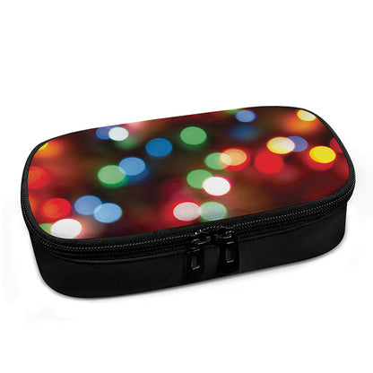 Defocused Christmas Lights Print Insulin Cooler Travel Case