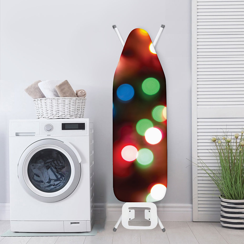 Defocused Christmas Lights Print Ironing Board Cover