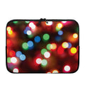Defocused Christmas Lights Print Laptop Sleeve