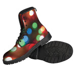 Defocused Christmas Lights Print Backpack