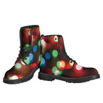 Defocused Christmas Lights Print Backpack