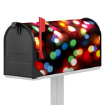 Defocused Christmas Lights Print Mailbox Cover