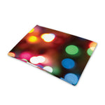 Defocused Christmas Lights Print Pet Cooling Mat Cover