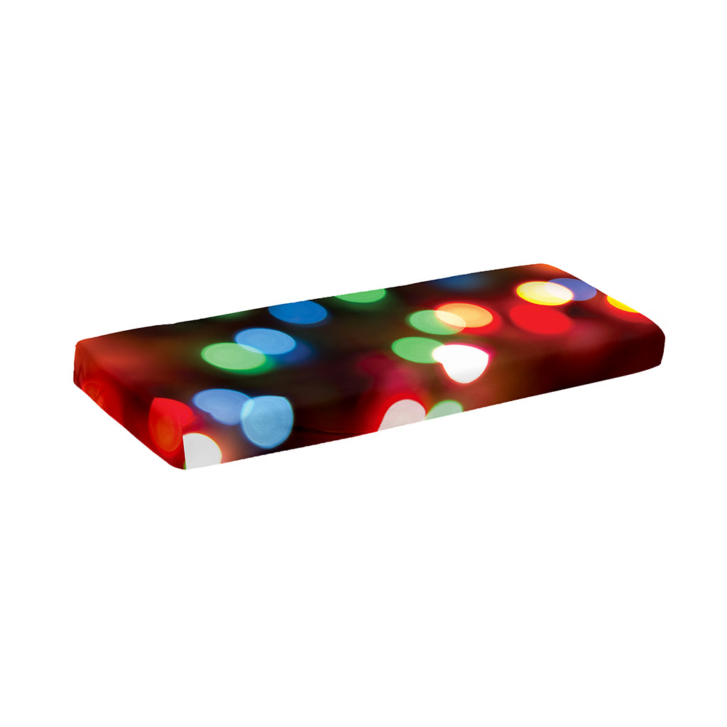 Defocused Christmas Lights Print Piano Keyboard Cover