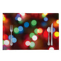 Defocused Christmas Lights Print Placemat