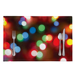 Defocused Christmas Lights Print Placemat