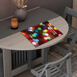 Defocused Christmas Lights Print Placemat