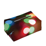 Defocused Christmas Lights Print Rectangle Tissue Box Cover