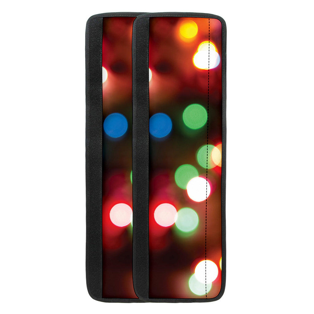 Defocused Christmas Lights Print Refrigerator Handle Covers