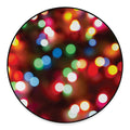 Defocused Christmas Lights Print Round Floor Mat