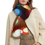 Defocused Christmas Lights Print Scarf