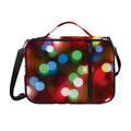 Defocused Christmas Lights Print Shoulder Strap Bible Bag