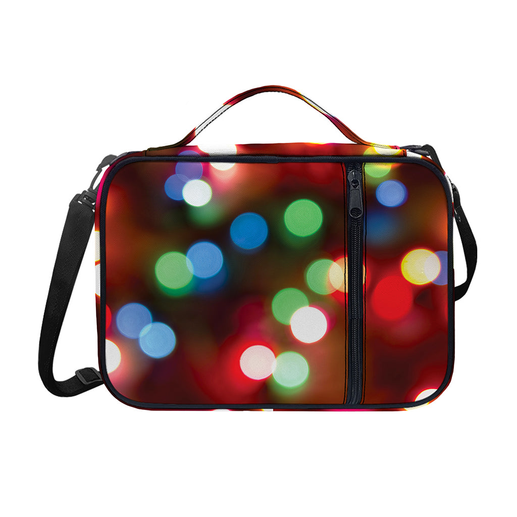 Defocused Christmas Lights Print Shoulder Strap Bible Bag