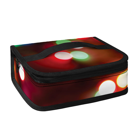 Defocused Christmas Lights Print Small Lunch Bag