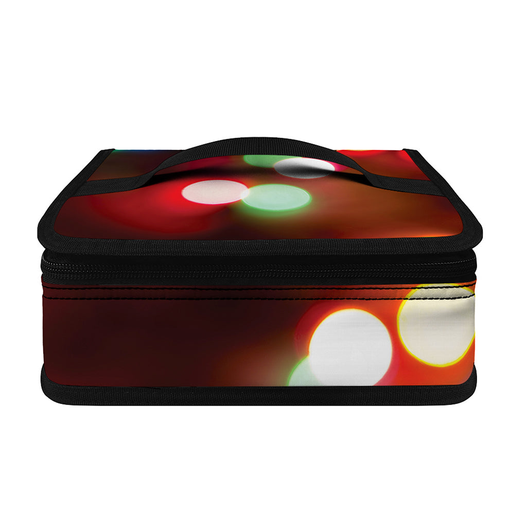 Defocused Christmas Lights Print Small Lunch Bag