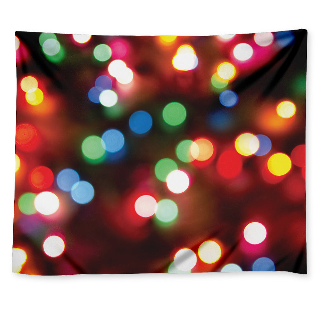 Defocused Christmas Lights Print Tapestry
