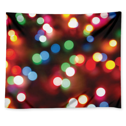 Defocused Christmas Lights Print Tapestry