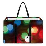 Defocused Christmas Lights Print Utility Tote Bag