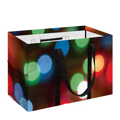 Defocused Christmas Lights Print Utility Tote Bag