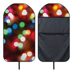 Defocused Christmas Lights Print Waterproof Car Seat Cover