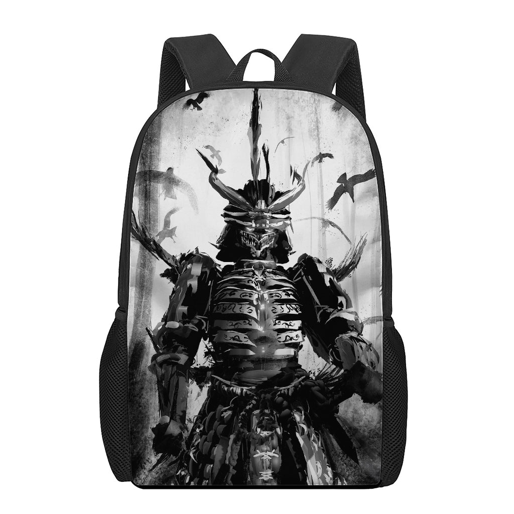 Demon Samurai Print 17 Inch Backpack