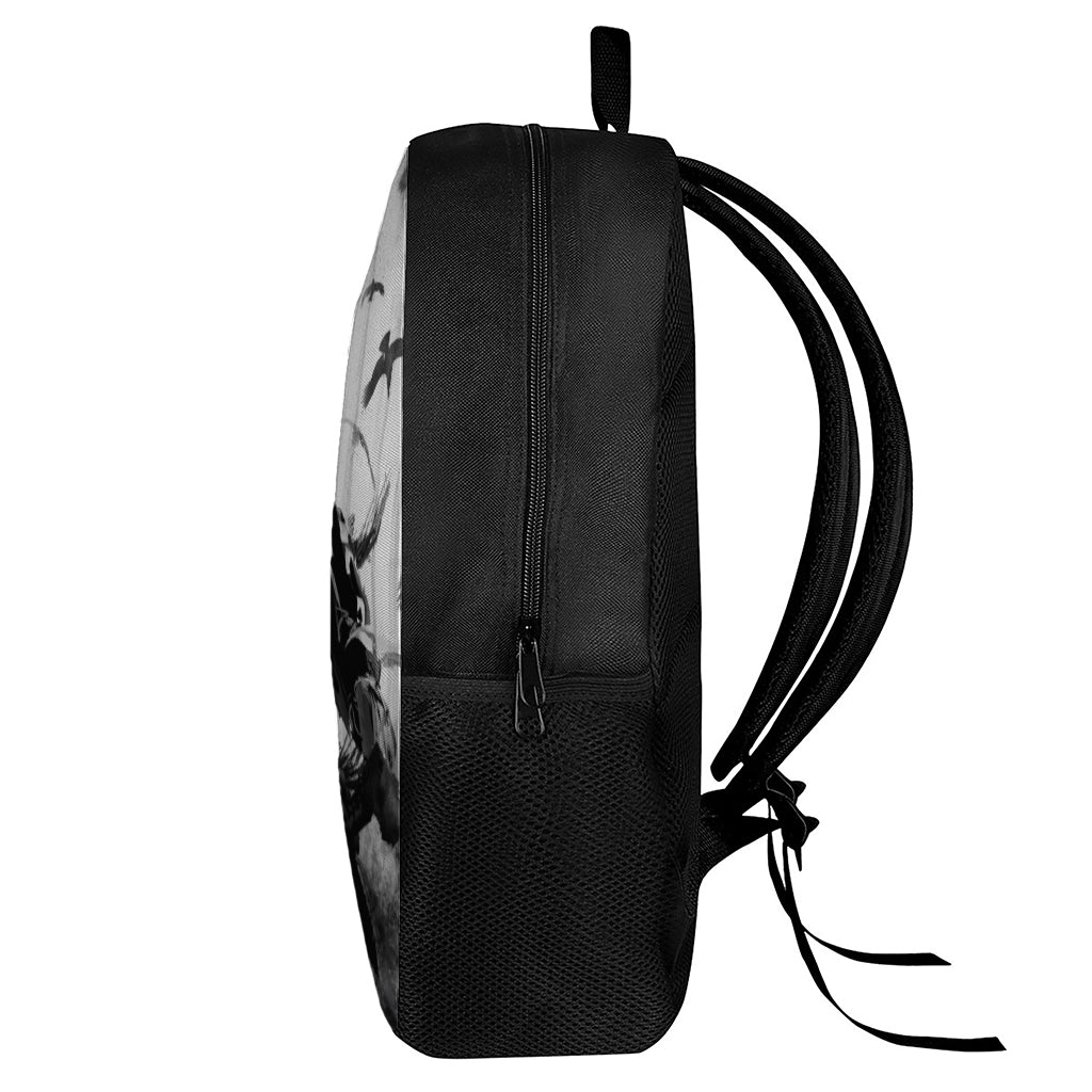 Demon Samurai Print 17 Inch Backpack