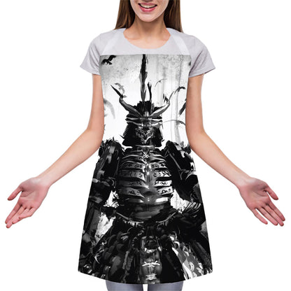 Demon Samurai Print Adjustable Apron