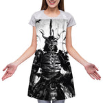 Demon Samurai Print Adjustable Apron