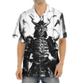 Demon Samurai Print Aloha Shirt